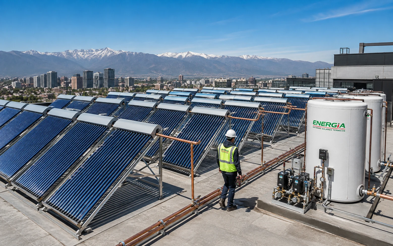 Paneles fotovoltaicos instalados en techumbre